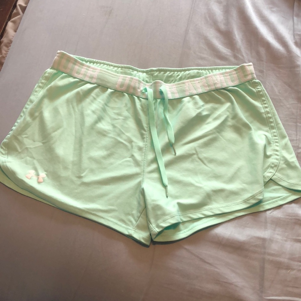 Mint Green Under Armor Shorts